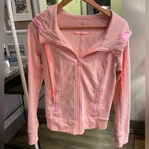 Lululemon pink zip up jacket with hood